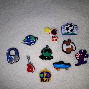 🌎 Crocs charms - Space, video games. 10 pc